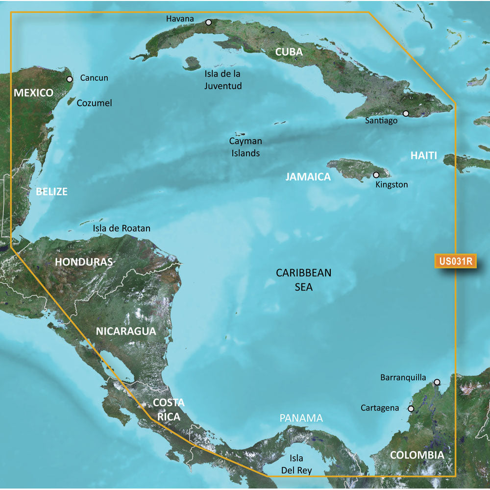 Garmin BlueChart g3 HD - HXUS031R - Southwest Caribbean - microSD/SD (010-C0732-20)