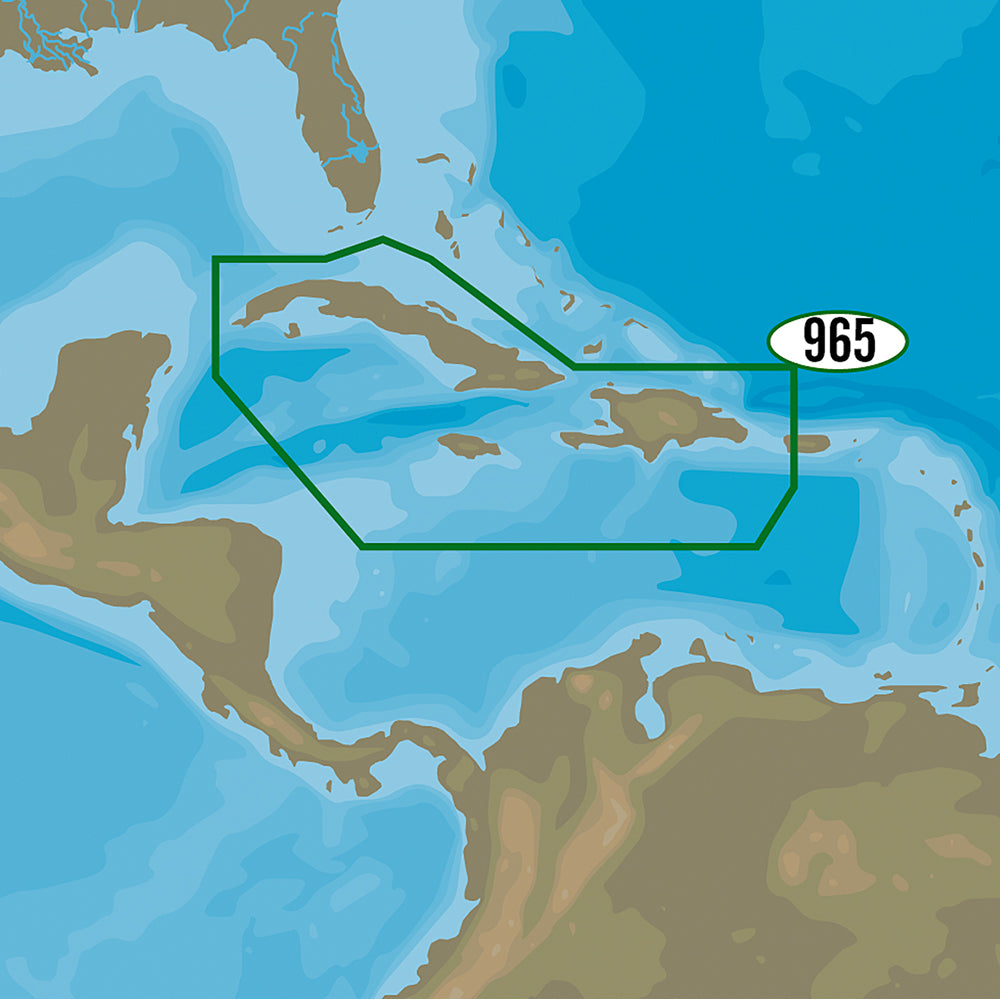 C-MAP 4D NA-D965 Cuba, Dominican Rep, Caymans & Jamaica Premium Nautical Chart - Marine Navigation microSD/SD Card (M-NA-D965-MS)