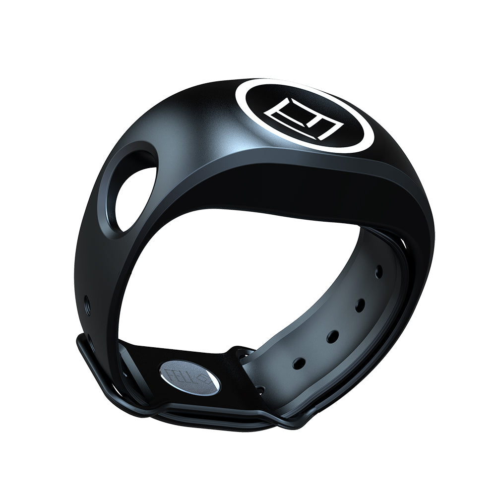 FELL Marine MOB+ xBAND Black Wristband - Marine-Grade Silicone Holder for xFOB Wireless Man Overboard Safety Device (72.380.302)