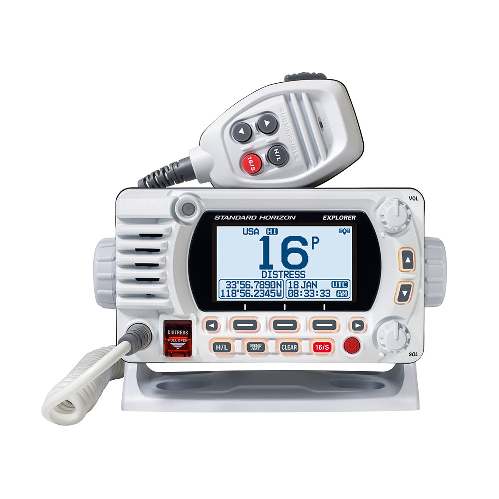 Standard Horizon GX1800GW Fixed Mount VHF with GPS - White