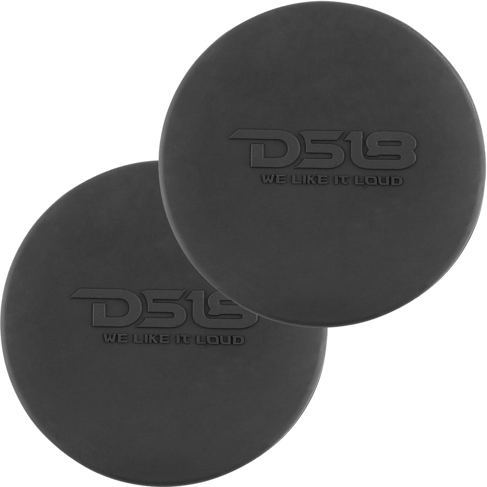 DS18 Black Silicone Marine Speaker Cover for 6.5" Towers, Speakers and Subwoofers - Pair (CS-6/BK)