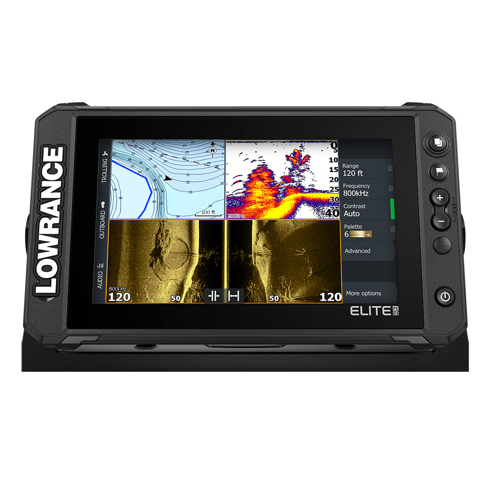 Lowrance Elite FS 9 Chartplotter/Fishfinder with Active Imaging 3-in-1 Transom-Mount Transducer (000-15692-001)