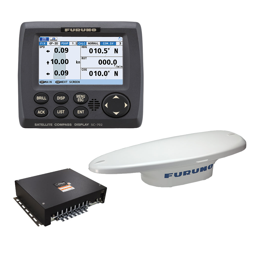 Furuno SC70 GPS/Galileo/GLONASS Satellite Compass with 4.3" Color LCD and 2-Sensor Antenna