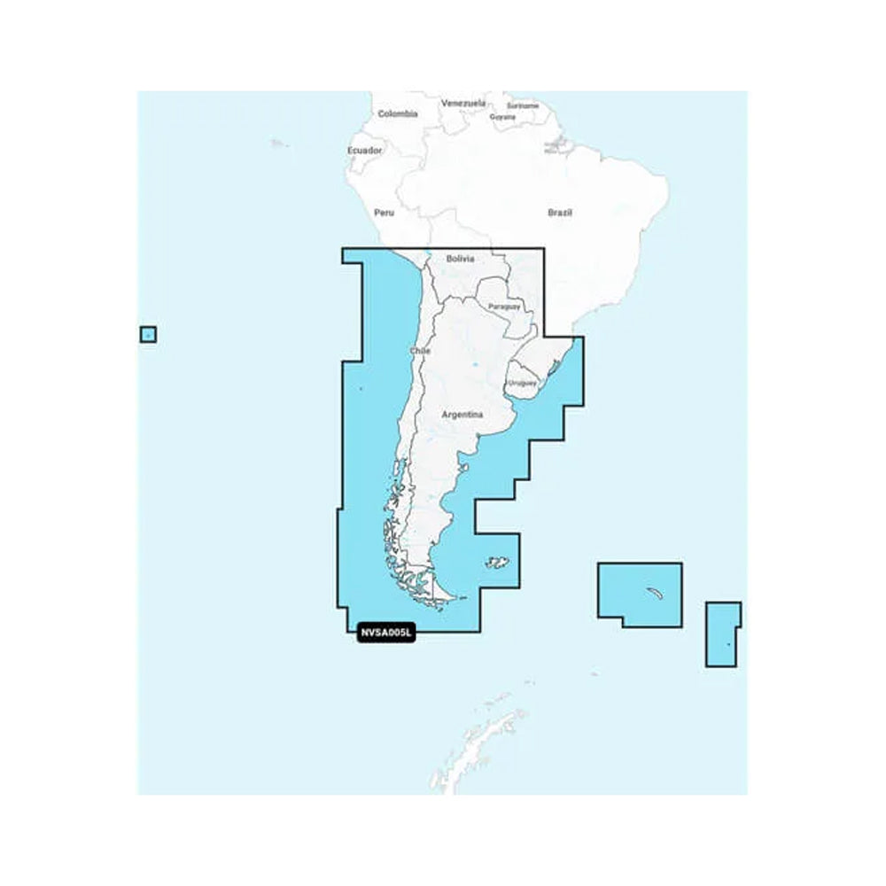 Garmin Navionics Vision+ NVSA005L - Chile, Argentina & Easter Island - Marine Charts (010-C1286-00)