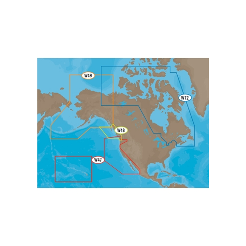 C-MAP MAX Wide NA-M021 Canada North & East Nautical Chart - Marine Navigation microSD/SD Card (M-NA-M021-MS)