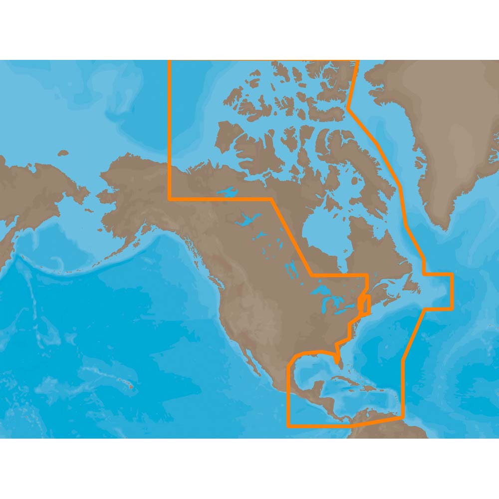 C-MAP MAX Wide NA-M033 Atlantic Coast, Gulf of Mexico & Caribbean Nautical Chart - Marine Navigation C-Card (M-NA-M033-CC)