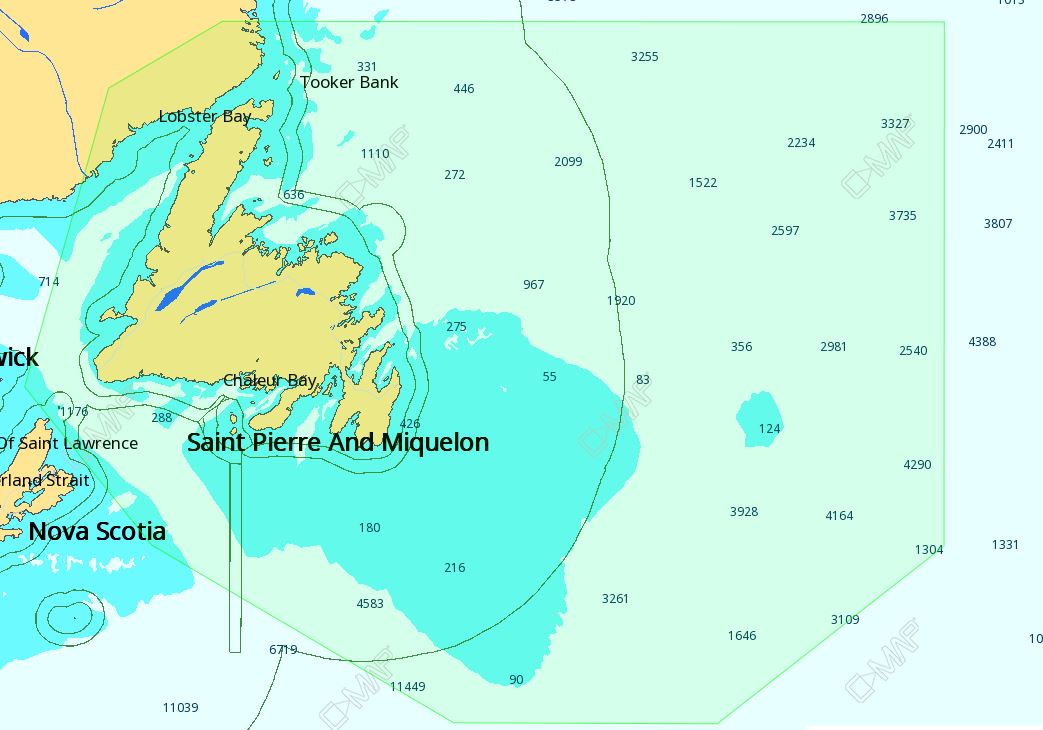C-MAP 4D NA-D937 Newfoundland Premium Nautical Chart - Marine Navigation microSD/SD Card (M-NA-D937-MS)