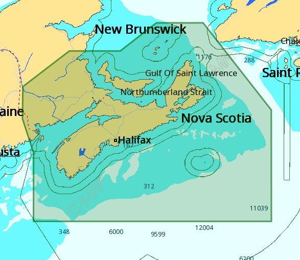 C-MAP 4D NA-D938 Fundy Bay, Nova Scotia, Prince Edward Island (PEI) & Cape Breton Premium Nautical Chart - Marine Navigation microSD/SD Card (M-NA-D938-MS)