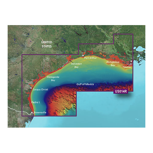 Garmin BlueChart g3 Vision HD - VUS014R - Morgan City to Brownsville - microSD/SD (010-C0715-00)