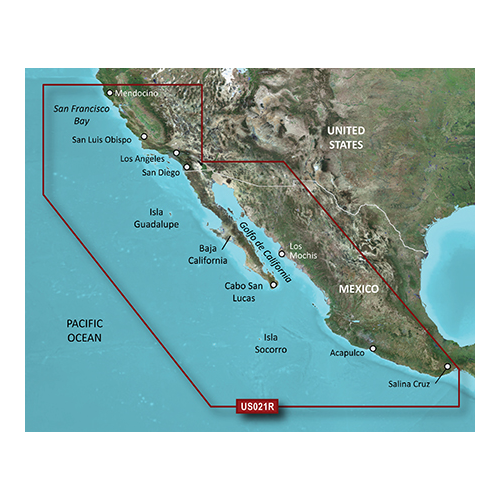 Garmin BlueChart g3 HD - HXUS021R - California - Mexico - microSD/SD (010-C0722-20)