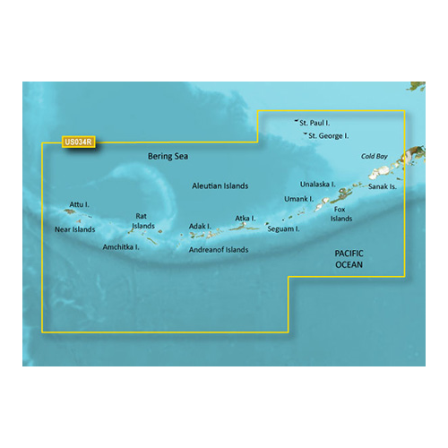 Garmin BlueChart g3 Vision HD - VUS034R - Aleutian Islands - microSD/SD (010-C0735-00)