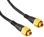 Lowrance ETHEXT-50YL 50' 15.5M Ethernet Cable with 5-Pin Yellow Connectors (000-0127-37)