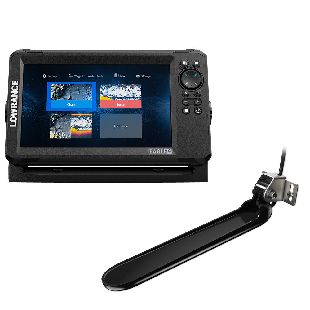 Lowrance Eagle 9 with TripleShot Transom-Mount Transducer and Inland Charts (000-16126-001)