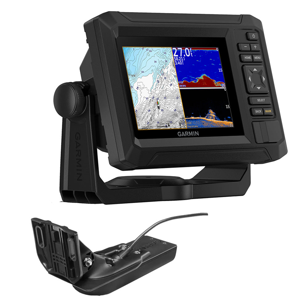 Garmin ECHOMAP UHD2 53CV Chartplotter/Fishfinder Combo with US Inland Maps & GT20-TM (010-02590-51)