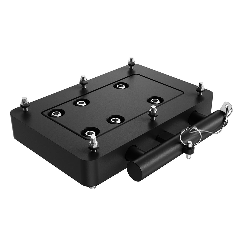 Lowrance Recon Quick Release Bracket for Lowrance Electric Steer and Most Other Freshwater Electric Steer Trolling Motors - Black Aluminum (000-16421-001)
