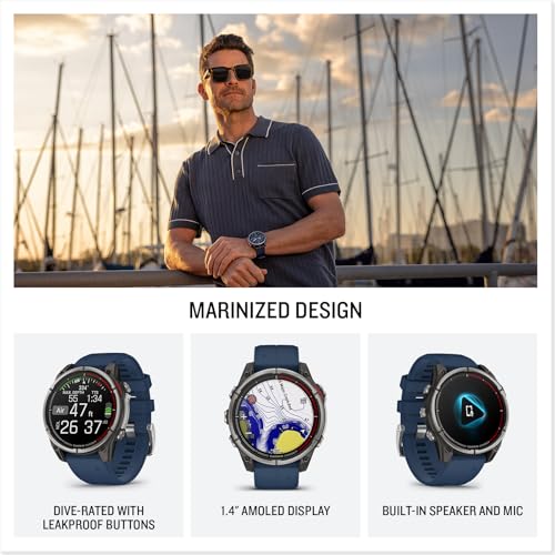 Garmin quatix 8 - 47Mm AMOLED Marine GPS Smartwatch (010-02904-50)