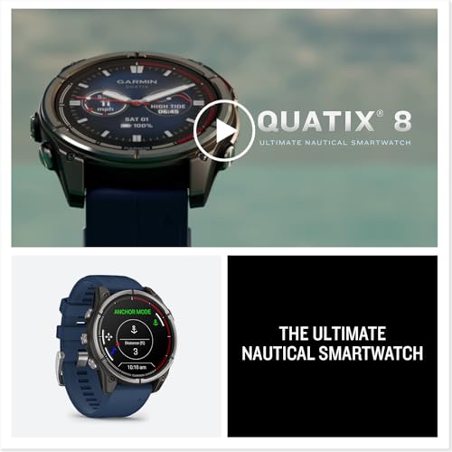 Garmin quatix 8 - 47Mm AMOLED Marine GPS Smartwatch (010-02904-50)