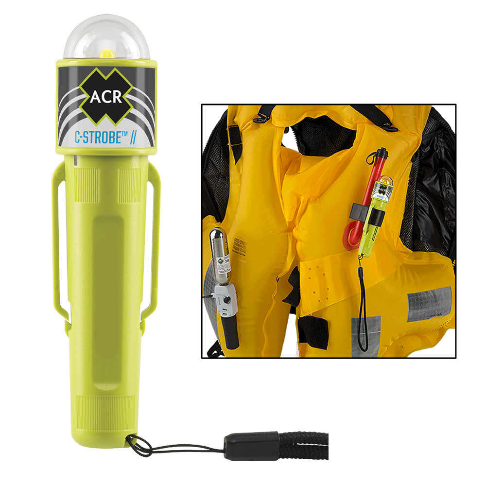 ACR C-Strobe LED Light PFD Jacket Emergency Signal, USCG, SOLAS (Batteries Not Included) (3965)