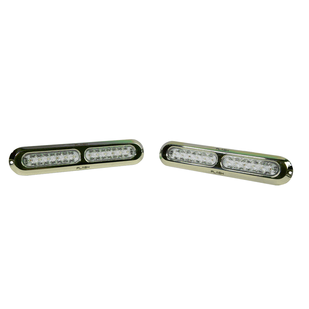 PlashLights Poquito 60W Underwater Transom Light - RGB - Pair - W/ Controller | PL-UWL-60W-RGB-K