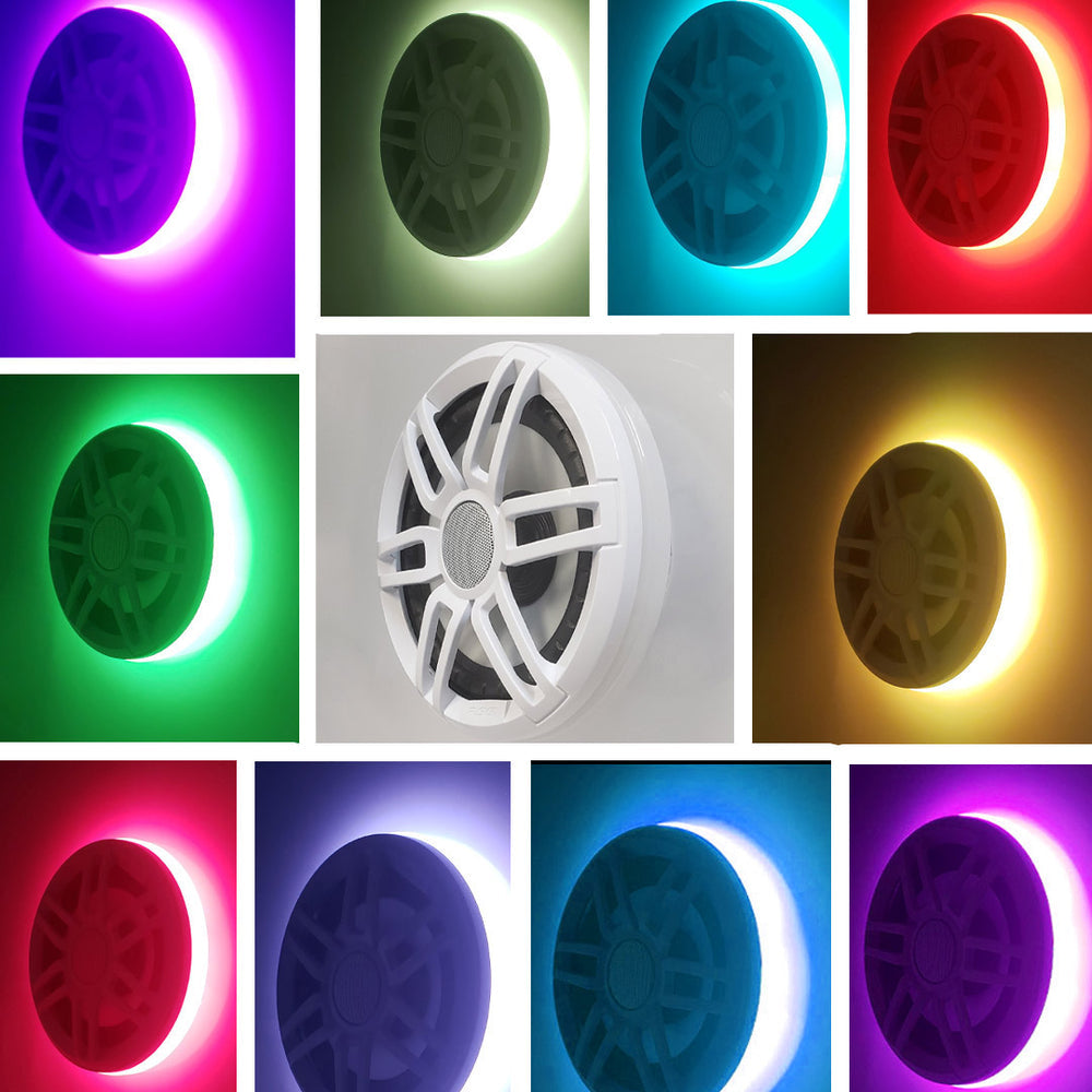 PlashLights Multicolor LED Speaker Rings - High Output - JL Audio M6-650X | SPKR-KIT-JL-M6-650X