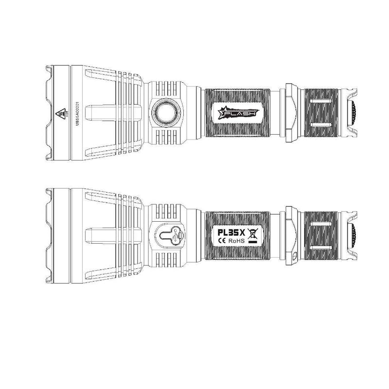 PlashLights PL35X High-Strength LED Pocket Flashlight | PL35X