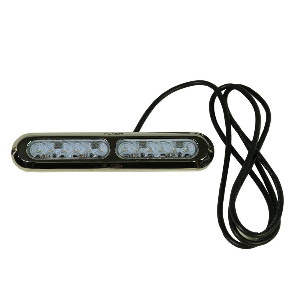 PlashLights Poquito 60W Underwater Transom Light - Blue - Pair | PL-UWL-60W-BL-K