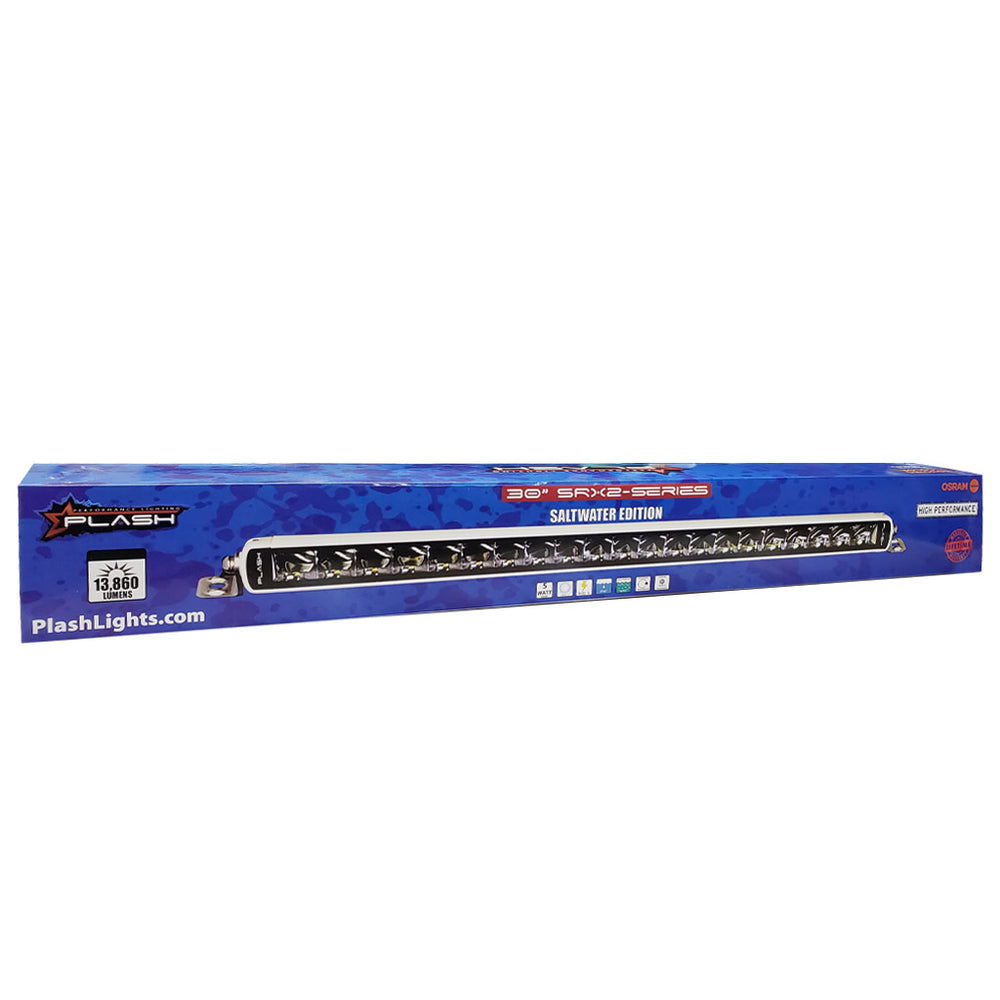 PlashLights 30" SRX 2-Series Single Row LED Light Bar - White Housing | SRX2-30-WHT