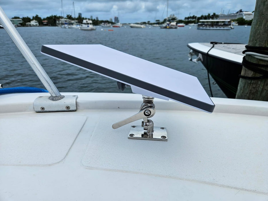LocMarine 8460 Starlink Mini Coupling with Stainless Steel Adjustable Fixed Mount Base Kit. | LM-SMINI-HDBRK
