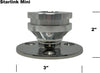 LocMarine 8460 Starlink Mini Coupling with Stainless Steel Fixed Mount Base Kit. | LM-SMINI-FX