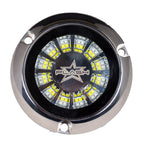 PlashLights Epik Underwater Transom Light - Blue + White - Pair | PL-UWL-EPIK-B/W-K