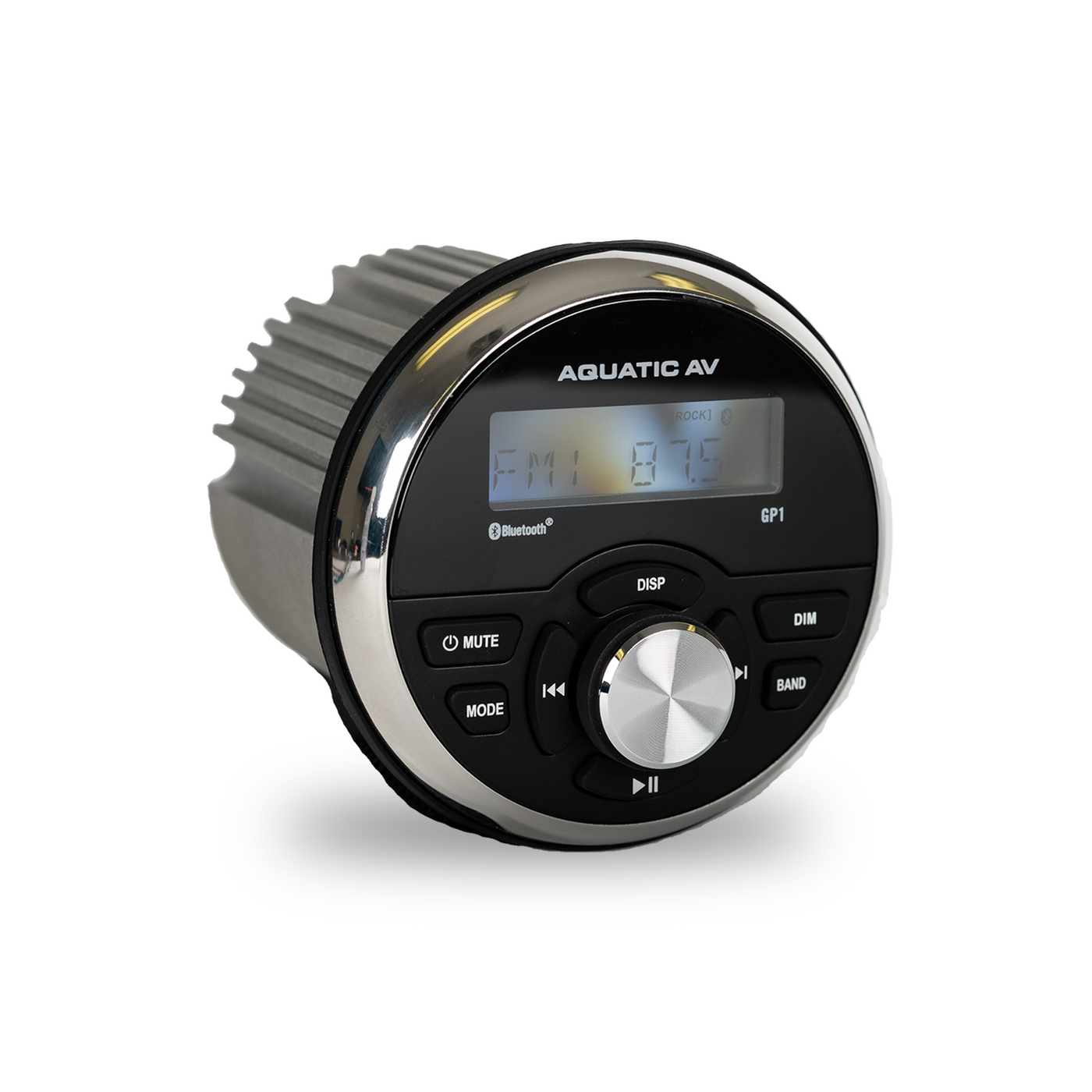 Aquatic AV GP1 Waterproof Marine Bluetooth Gauge Stereo with 288W Amp (RA611)