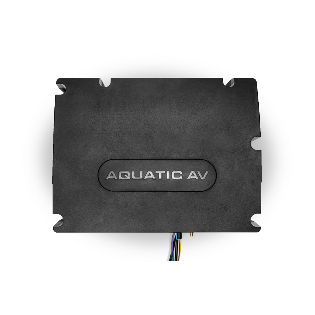 Aquatic AV SWA6+ Waterproof Marine 4-Channel Amplified Bluetooth Combined Stereo Subwoofer with RCA in/out and Remote (SW620)