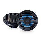Aquatic AV PC412 PRO Classic 6.5" Waterproof RGB LED Marine Speakers, 120W Total Power, 4 Ohm, Black, Pair