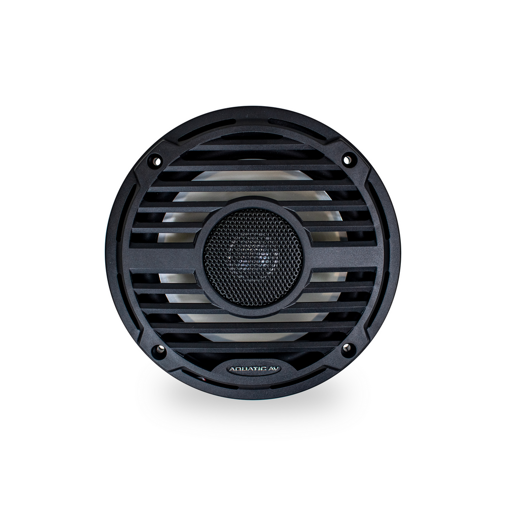 Aquatic AV CK502 PRO Classic Platinum Kit : SWA6 Amplified Bluetooth Stereo Subwoofer with 2 pairs of 6.5" PRO Classic Black Coaxial Speakers