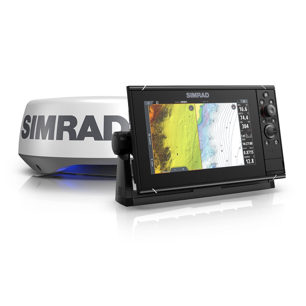 Simrad NSS9 evo3s 9" Multifunction Display Chartplotter/Fishfinder Radar Bundle with HALO20+ Radar Dome (000-15554-001)