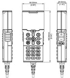 B&G V100 VHF Black Box Radio System with Handset, Speaker, and NMEA 0183/NMEA 2000 connectivity (000-15644-001)