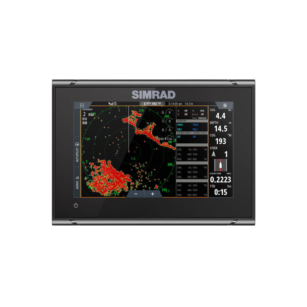 Simrad GO7 XSR Chartplotter/Fishfinder with HDI Transom-Mount Transducer and C-MAP Discover Chart (000-14326-002)