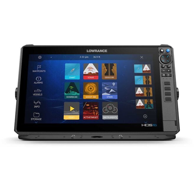 Lowrance HDS PRO 16 16" Multifunction Display Fishfinder/Chartplotter with Preloaded C-MAP DISCOVER OnBoard Chart  - No Transducer (000-16005-001)