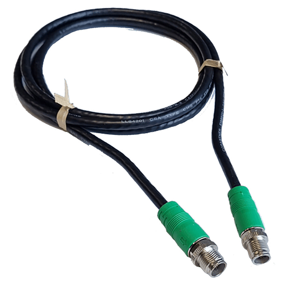 Lowrance 49.2' 15M 8-Pin male-male Ethernet Cable with Green M12 Connectors (000-16077-001)