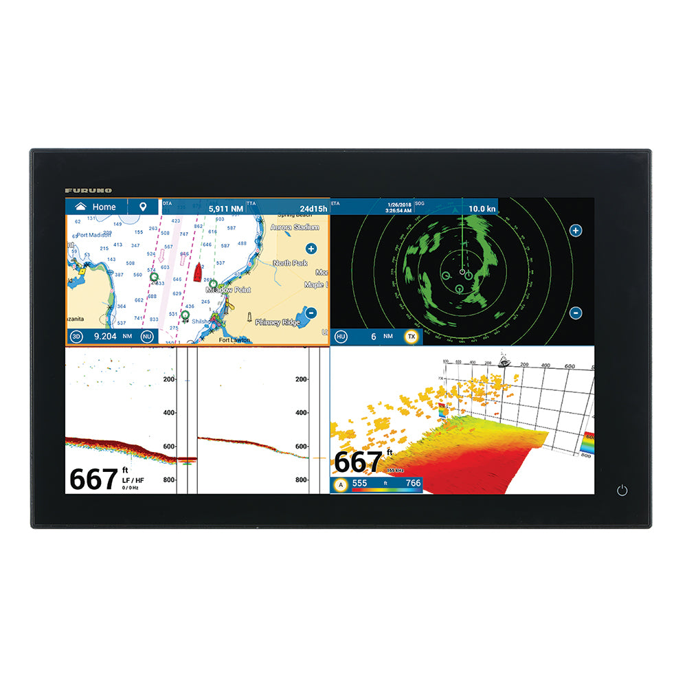 Furuno TZT19F 19" HD IPS NavNet TZtouch3 1kW Dual Channel Multifunction Touch Screen Display