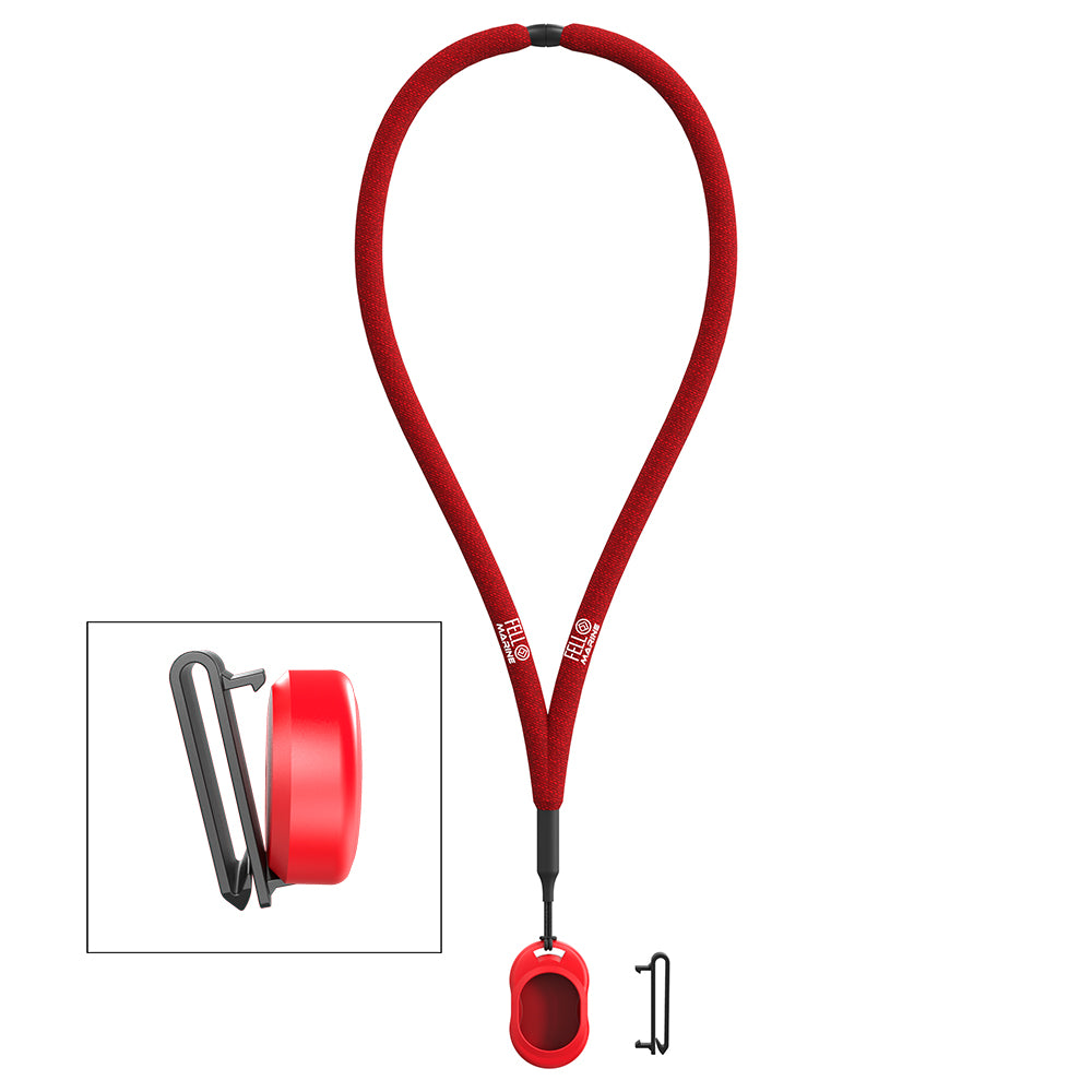FELL Marine MOB+ xTAG Kit - Neck Lanyard, PFD Clip, and Silicon Tag xFOB Holders for Wireless Man Overboard Safety System (72.380.307)