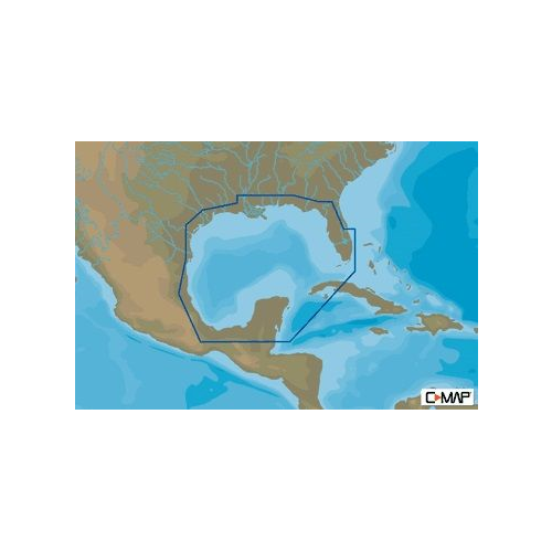 C-MAP MAX-N+ NA-Y064 Gulf of Mexico Nautical Chart - Marine Navigation microSD/SD Card (M-NA-Y064-MS)