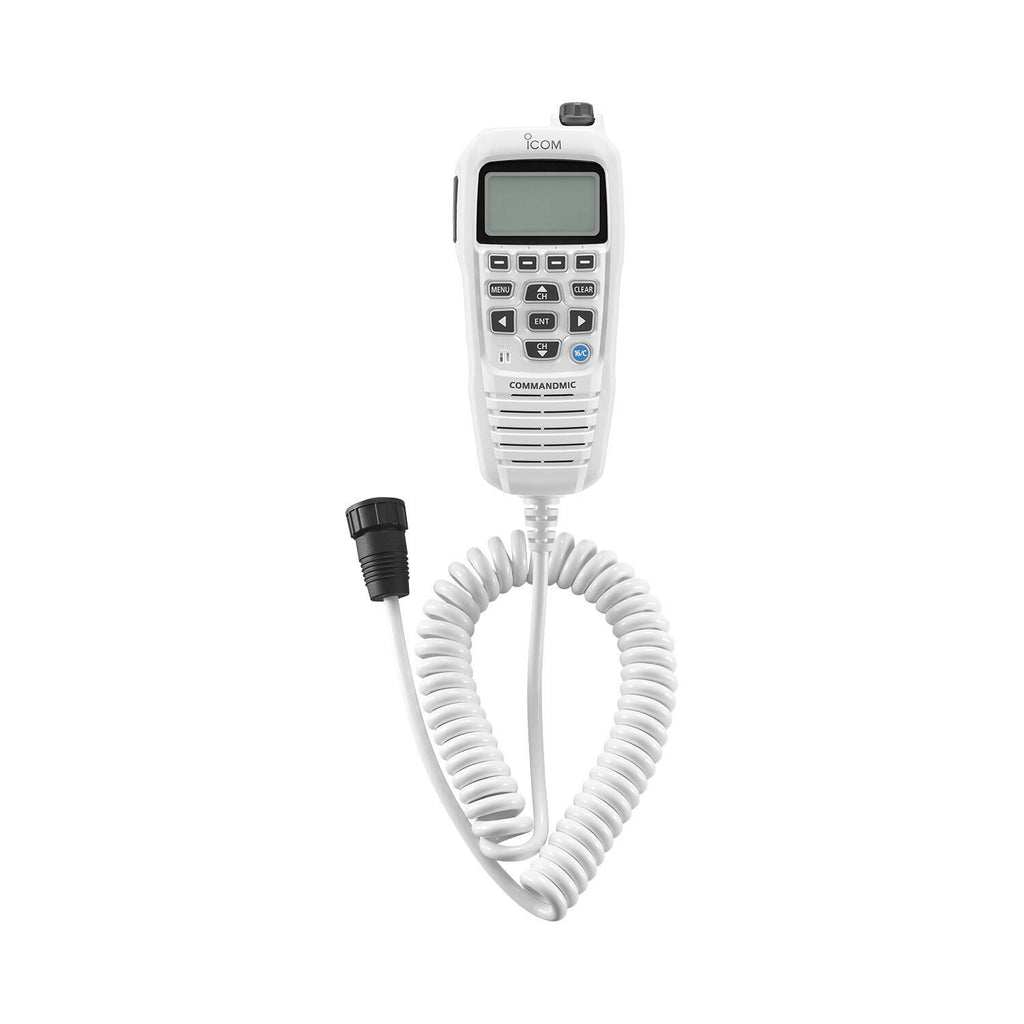 Icom M510BB Black Box High-Performance Extendable VHF & AIS Marine Tranceiver with White CommandMic and 3 CommandMic Ports (M510BB GW 21 USA)