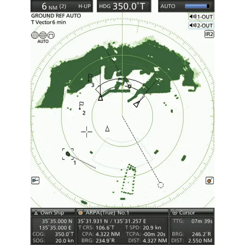 Icom MR-1010RII Marine Radar System with 4kW Radome Scanner and Wide Angle 10.4" Color TFT LCD Display (MR1010R2 23)