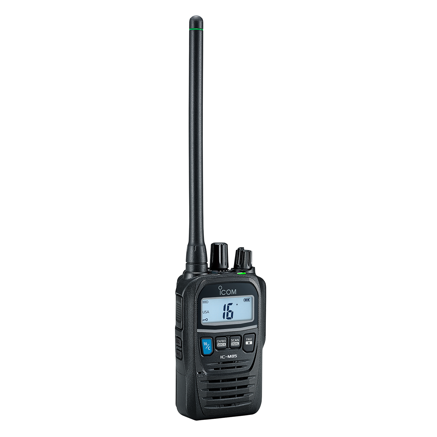Icom IC-M85 5W Submersible Ultra Compact Handheld VHF Marine Transceiver (M85 21 USA)