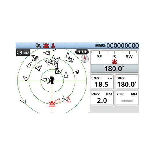 Icom MA-510TR Class B AIS Transponder with 4.3" Wide View Color TFT LCD Display and GPS Antenna (MA510TR 13)