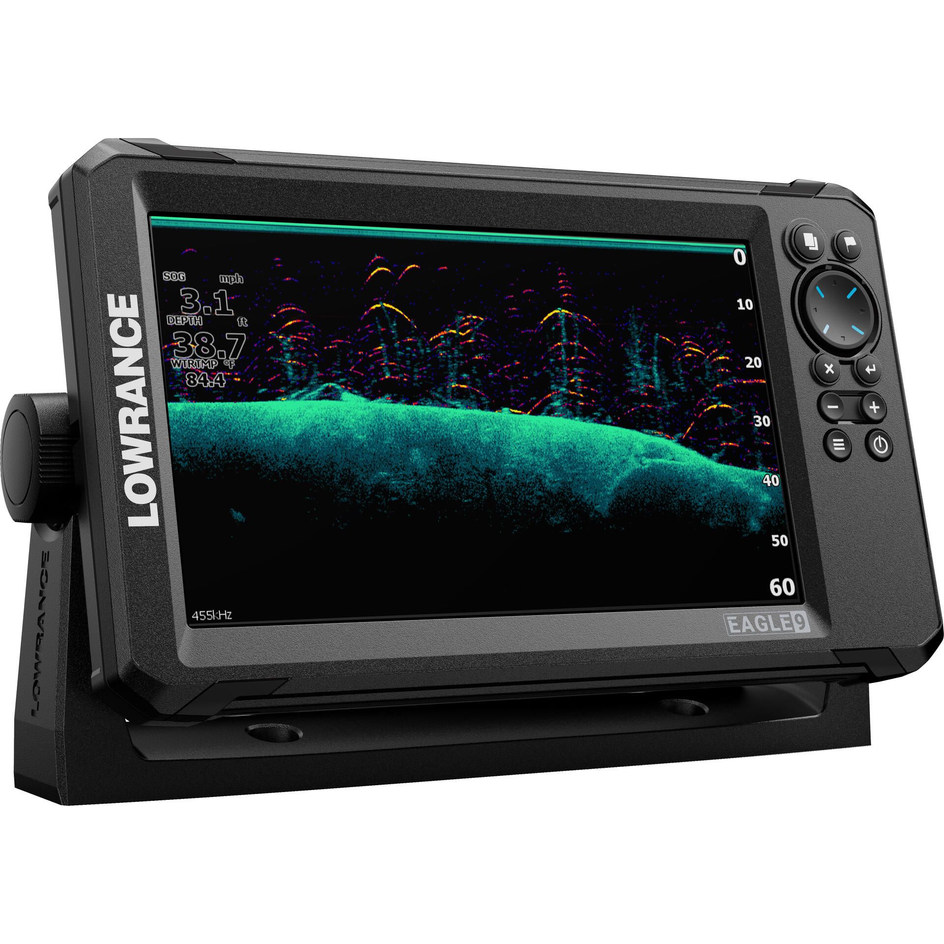 Lowrance Eagle 9 with TripleShot Transom-Mount Transducer and Inland Charts (000-16126-001)