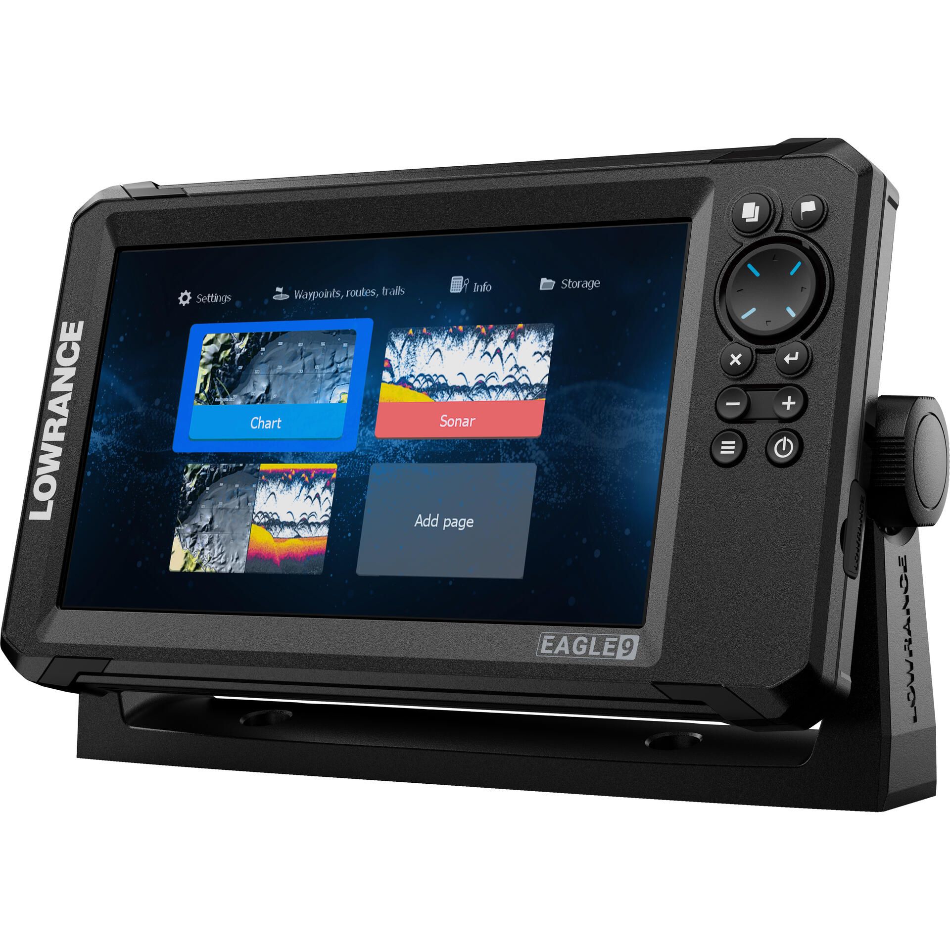 Lowrance Eagle 9 with TripleShot Transom-Mount Transducer and Inland Charts (000-16126-001)