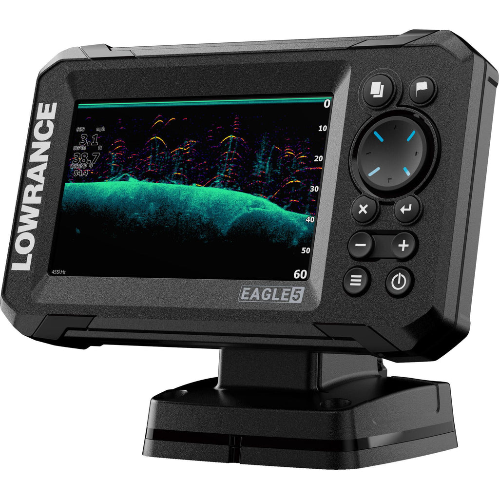 Lowrance Eagle 5 Combo with SplitShot HD Transom-Mount Transducer with C-MAP DISCOVER OnBoard Charts (000-16226-001)