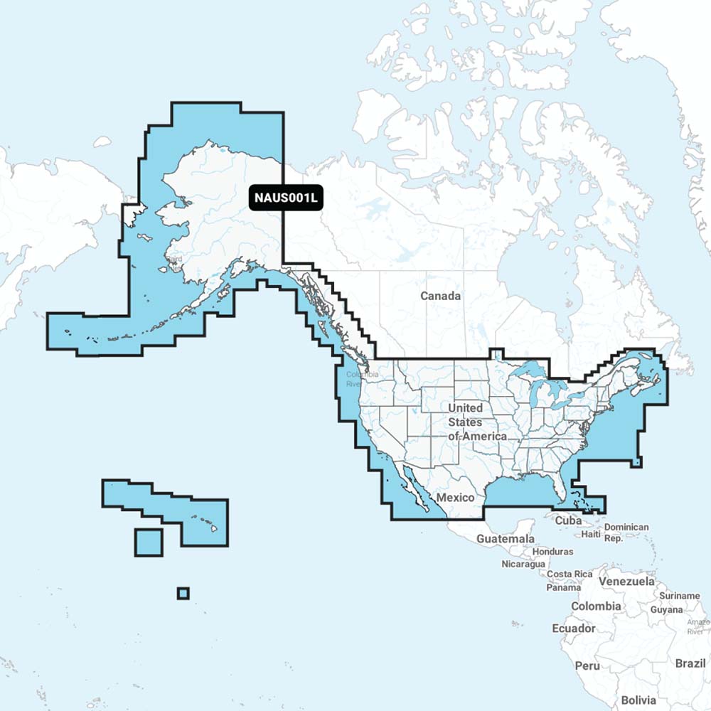 GARMIN Navionics+ U.S. & Coastal Canada, Navionics+ microSD/SD card NAUS001L (010-C1366-30)